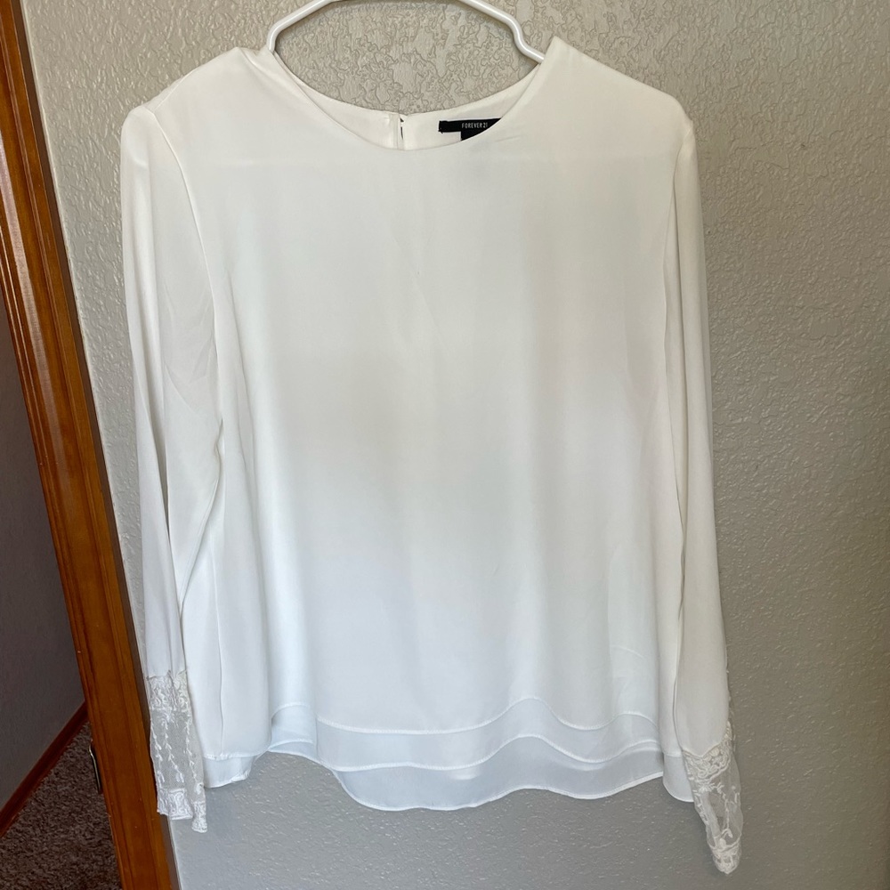 White lace blouse